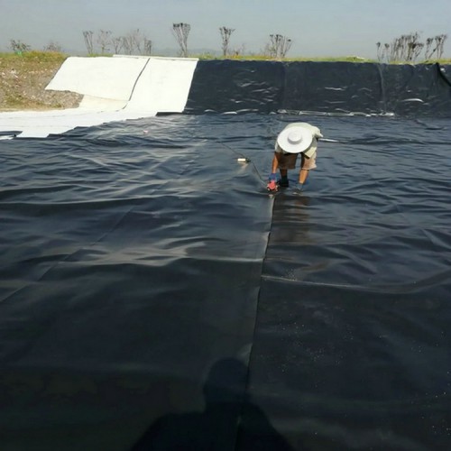 養(yǎng)豬場(chǎng)1.5mm污水池土工膜 400g長絲土工布恒瑞土工膜