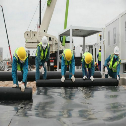 化學反應池防滲土工膜 0.9mmHDPE土工膜精選廠家