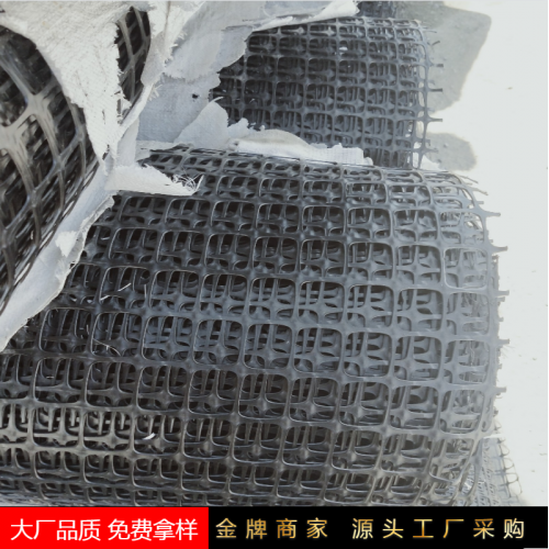 高強(qiáng)地基用雙向塑料土工格柵 山東格柵廠家
