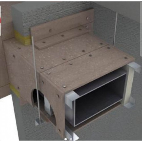 耐火1.5小時(shí)風(fēng)管外包硅酸鹽防火板/耐火2小時(shí)風(fēng)管外包