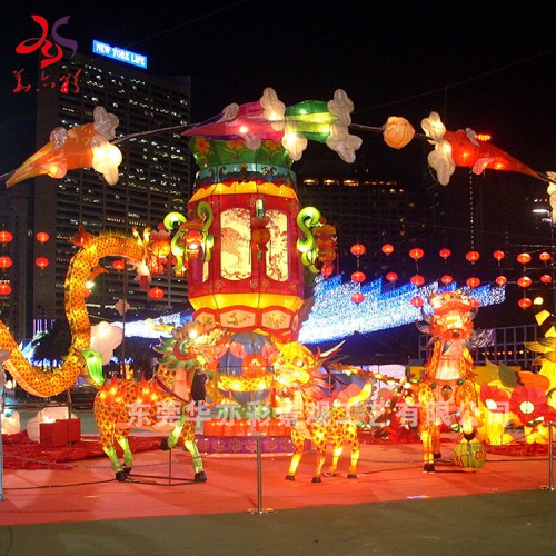 2021年五一勞動節大型燈會花燈制作設計東莞彩燈源頭工廠