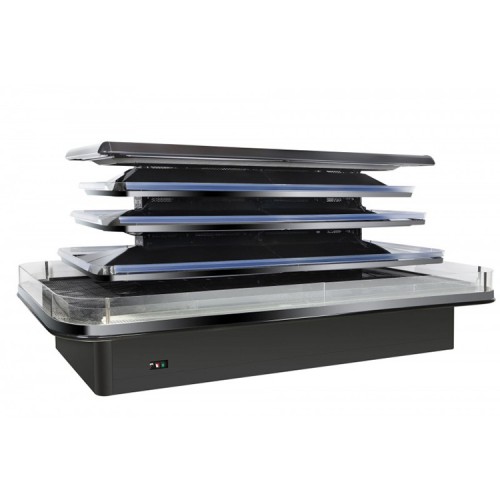 雪迎環(huán)形立風風冷展示柜 商用水果展示柜