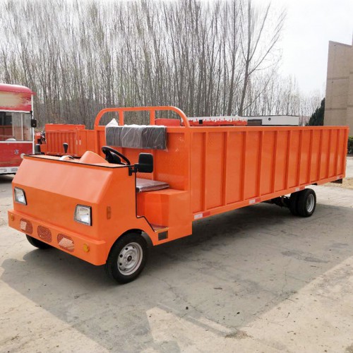 電動四輪拉貨車  養殖場專用拉豬車  重型電動平板搬運車