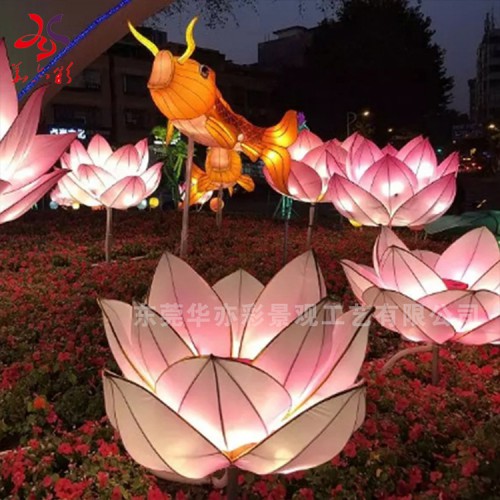 彩燈設計制作燈會公司2021牛年勞動節大型戶外市政燈展方案