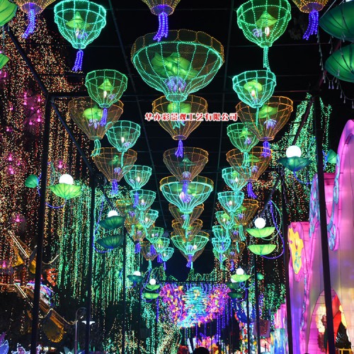廣東彩燈燈會制作公司傳統手工工藝燈戶外景點節日裝飾