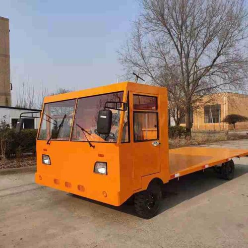 重型平板搬運車  廠區牽引平板拖車