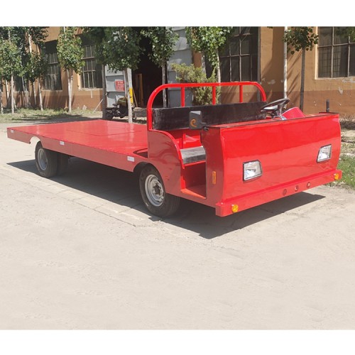 大型倉庫貨物轉運車  廠區牽引平板拖車