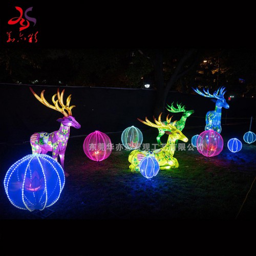 自貢燈會定制設計公司制作2021端午節勞動節大型燈展