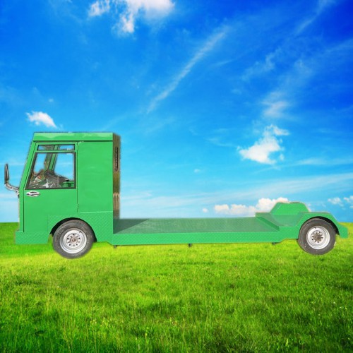 工地倉庫拉貨電瓶車   電動平板拖車  蔬菜大棚搬運車