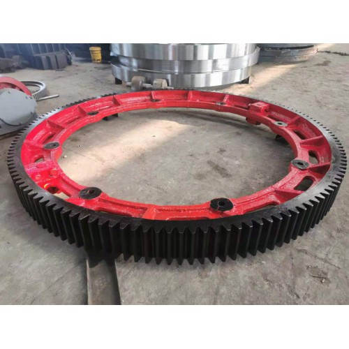 咸寧1.9米石英砂烘干機大齒輪配件 齒數156