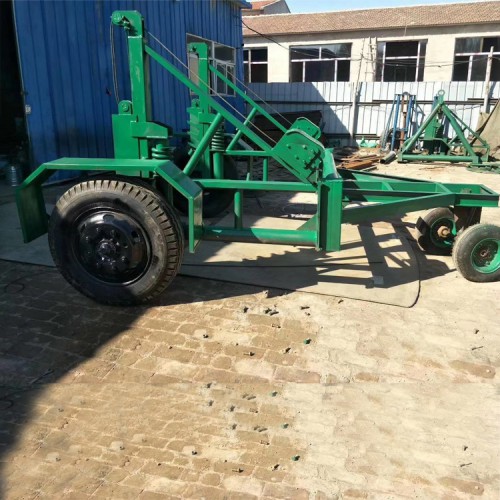 8噸液壓電纜拖車 8噸機(jī)械式電纜軸放線車 8噸電纜放線炮車