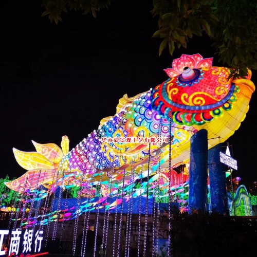 花燈燈籠裝飾燈手工藝造型燈戶(hù)外氛圍燈自貢彩燈工廠公司