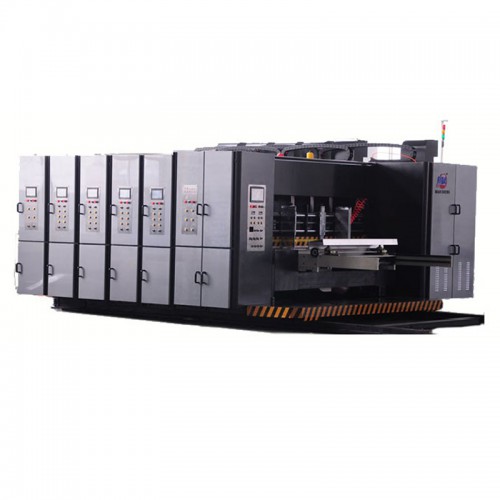 前緣式高速水墨瓦楞紙板印刷開槽粘箱一體聯(lián)動線