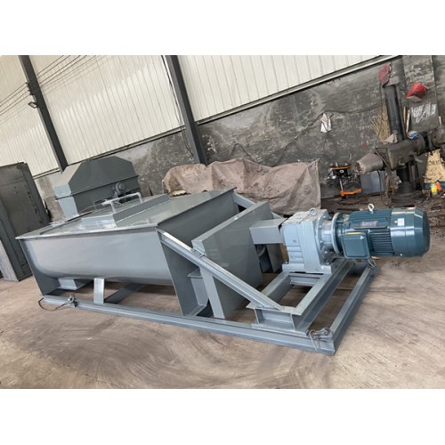 臥式粉塵加濕機(jī) 單軸粉塵加濕攪拌機(jī)