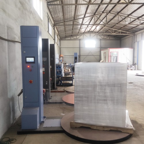 敬賢 小型PE膜纏繞機 輪胎托盤纏膜機 自動拉伸膜纏繞包裝機