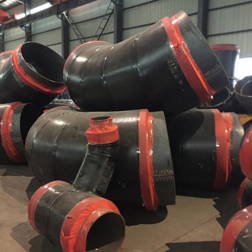 90度預(yù)制直埋保溫彎頭 鋼套鋼出地彎頭