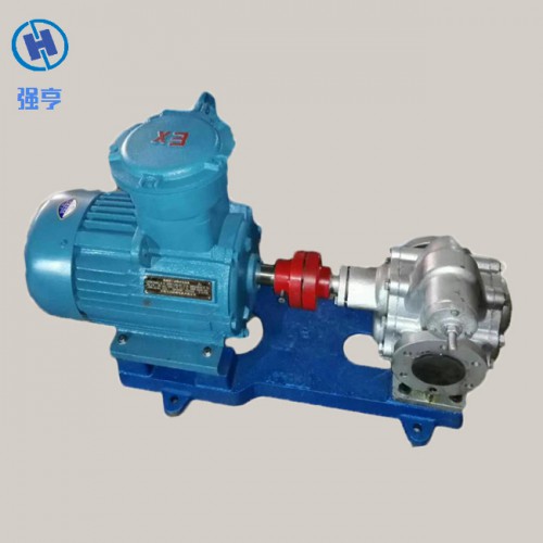 不銹鋼齒輪泵輸送衛(wèi)生油，效率高，使用壽命長