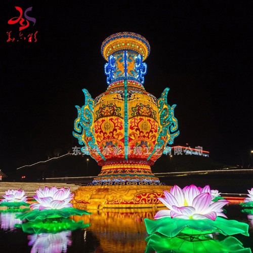 中秋節(jié)景區(qū)公園商城傳統(tǒng)風燈籠長廊裝飾彩燈大型燈會燈展定制