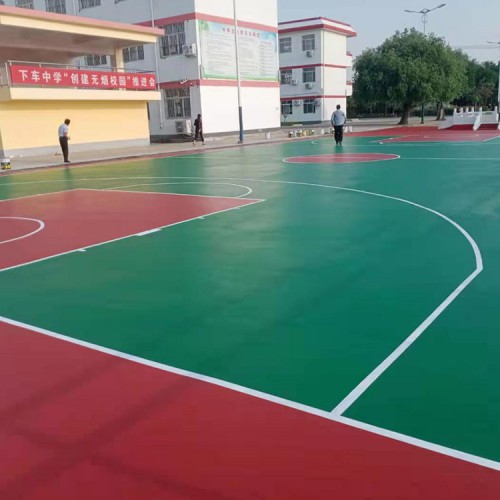 塑膠籃球場 室外塑膠籃球場 硅PU塑膠籃球場