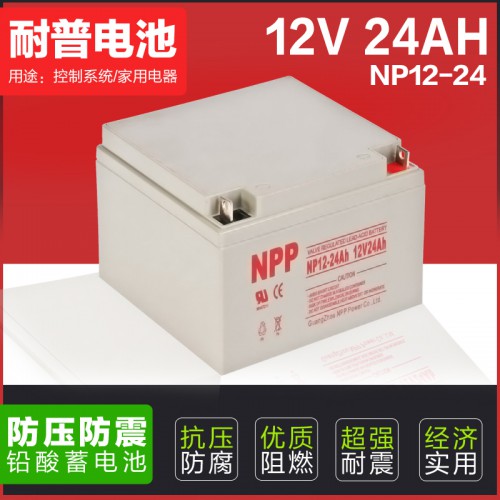 耐普免維護膠體蓄電池12V24AH