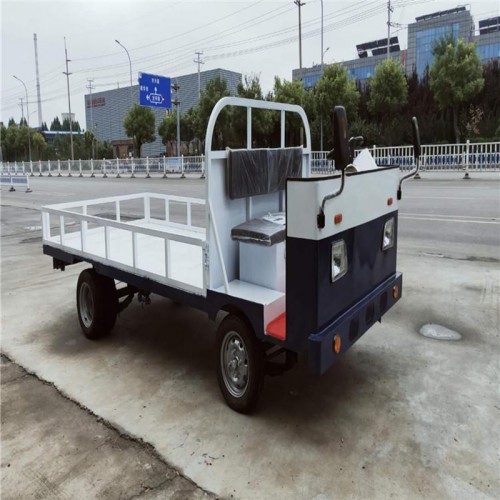 電動(dòng)廠區(qū)搬運(yùn)車  2噸4噸建材運(yùn)輸平板車  多功能倉儲(chǔ)物流車