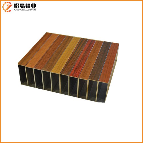 鋁合金木紋轉(zhuǎn)印定制 木紋鋁方通加工 熱轉(zhuǎn)印鋁代木