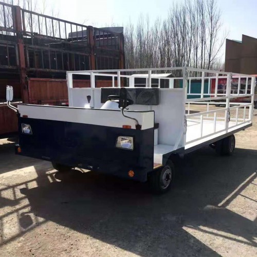 車(chē)間廠區(qū)搬運(yùn)車(chē)  電動(dòng)平板車(chē)  工業(yè)電動(dòng)拉貨車(chē)