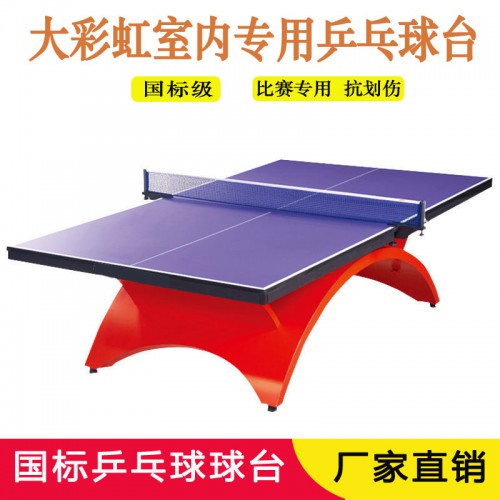 大彩虹乒乓球桌  訓(xùn)練比賽專用乒乓球臺  室內(nèi)外專用乒乓球臺