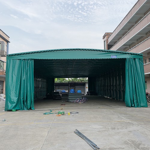 倉庫雨棚 推拉伸縮雨棚 倉庫雨棚定制 倉庫移動雨棚廠家