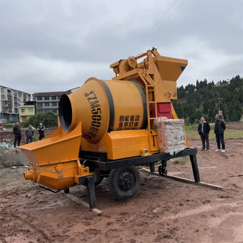 大型攪拌輸送一體混凝土泵 車大骨料混凝土輸送泵