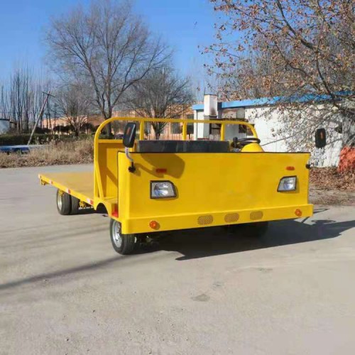 工地平板搬運車  工地倉庫拉貨電瓶車  工業電動平板車