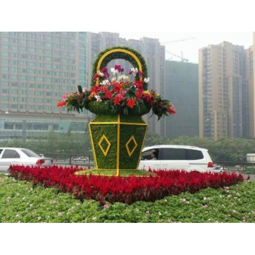 花卉雕塑 擺設(shè)花藝綠植造型定制