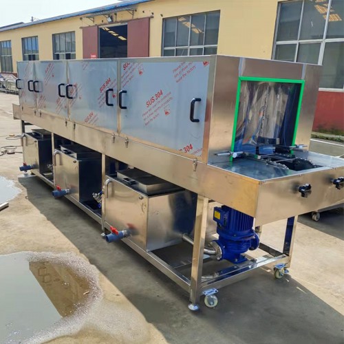 全自動洗筐機 網(wǎng)格板清洗機  海鮮晾曬盤清洗機器