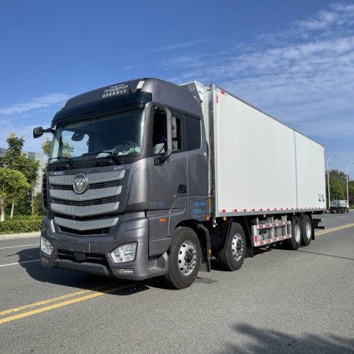 國(guó)六福田歐曼9.6米冷藏車(chē) 生鮮運(yùn)輸綠通車(chē)型 前四后八冷藏車(chē)