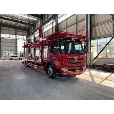 解放龍V五位六位板轎運車 車輛運輸車