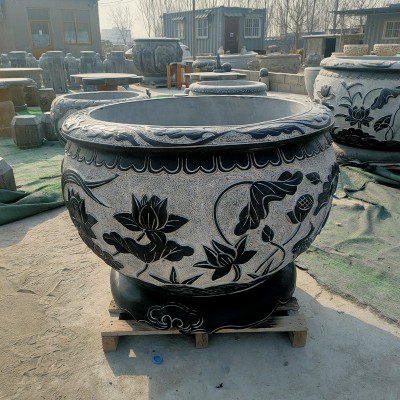 青石魚(yú)缸 青石魚(yú)缸現(xiàn)貨供應(yīng) 庭院青石魚(yú)缸