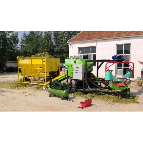 雙包膜打捆包膜機(jī) 大型70型全自動(dòng)打捆包膜一體機(jī)