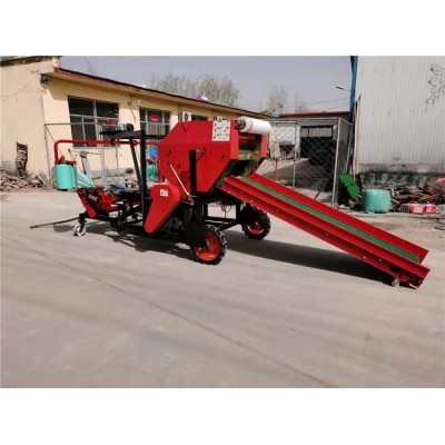 青儲秸稈打捆機 青儲飼料打捆包膜一體機 打捆包膜機廠家