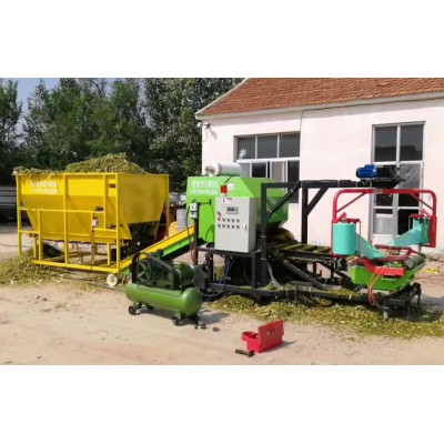 大型青貯牧草打捆機(jī) 玉米全自動(dòng)青儲(chǔ)秸稈包膜機(jī)