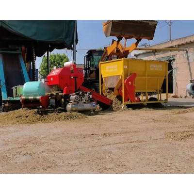 全自動(dòng)青儲(chǔ)機(jī) 大型打捆包膜機(jī) 青貯打包機(jī)