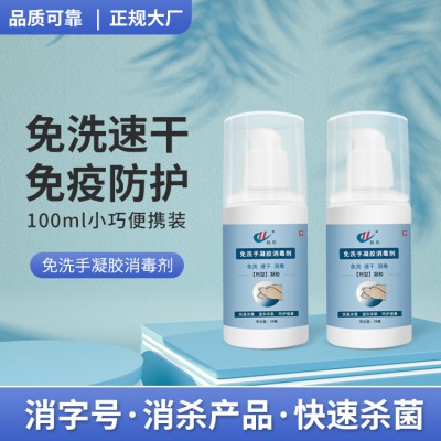 免洗手凝膠消毒劑 免洗手速干 溫和親膚 100ml