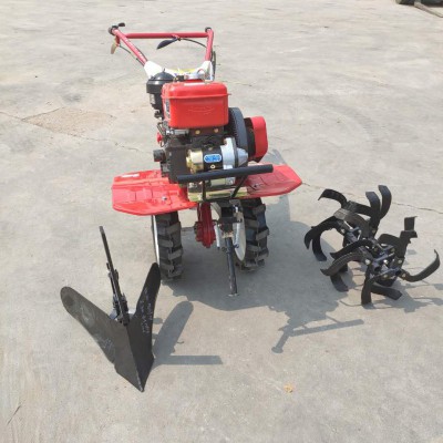 小型微耕開溝機(jī) 旋耕機(jī)帶開溝器 四驅(qū)多功能開溝機(jī)