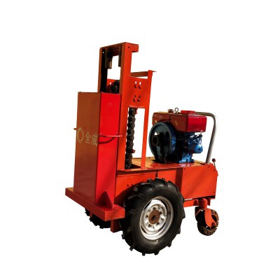 自行走鏈?zhǔn)胶煌翙C 自走式輪胎打夯機 路面柴油鏈夯機