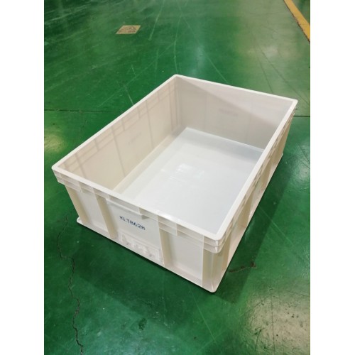 灰色EU物流箱塑料周轉(zhuǎn)箱  藍(lán)色長方形塑膠物流箱