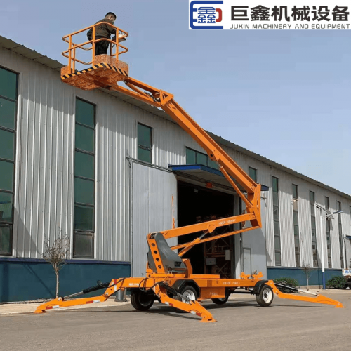 自行折臂伸縮臂升降機 移動式升降機 簡易曲臂升降作業車