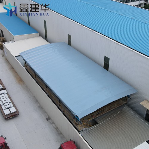 戶外電動雨棚 籃球場遮陽推拉棚 自動伸縮 材質加固