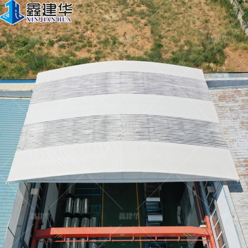 廠房消防通道電動雨棚 戶外膜結(jié)構(gòu)充電樁車棚