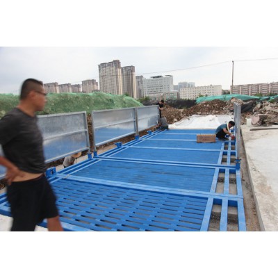 臨沂中鐵十八局安裝9mX4m雙層帶角鋼洗車機