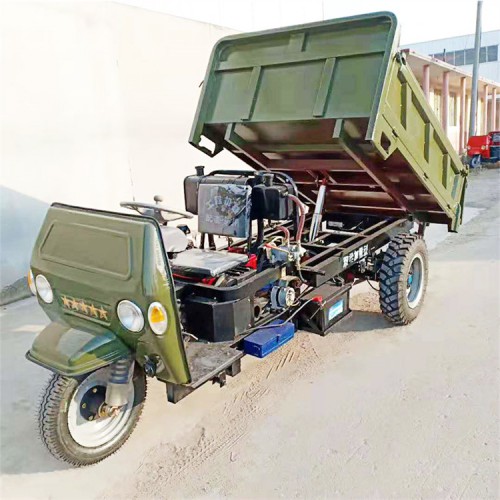 工地電啟動(dòng)18馬力載重2噸的柴油工程三輪車 柴油三輪車