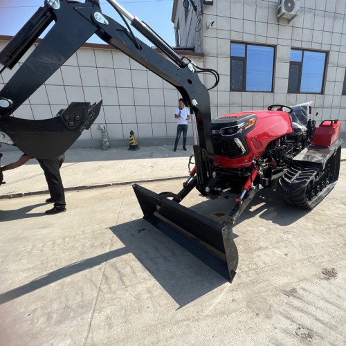 50馬力履帶旋耕機 100馬力水旱兩用耕田機加挖機